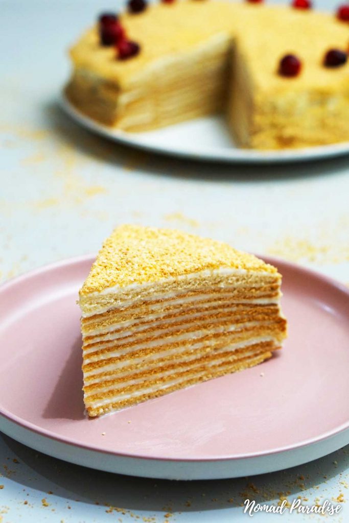 Russian Dessert: Medovik (Медовик) – Honey Cake