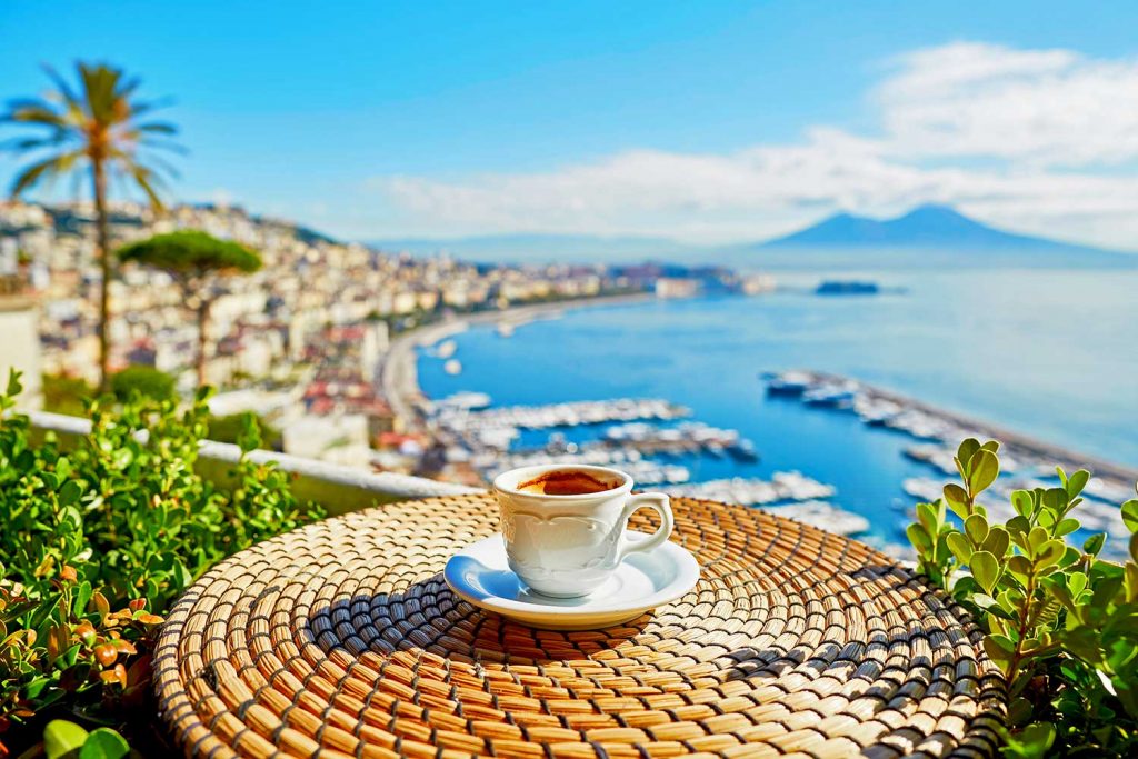 Coffee with a view of Italy