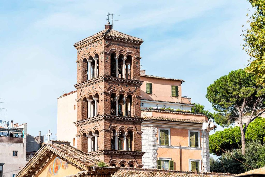 Basilica di Santa Pudenziana Church Tower monti