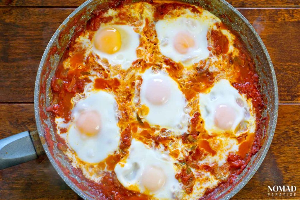 Shakshuka recipe step-by-step (after the eggs have cooked).