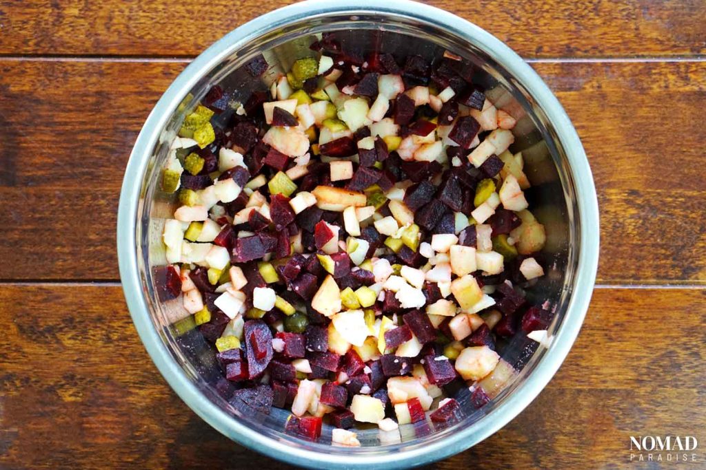 Diced vegetables (mixed)