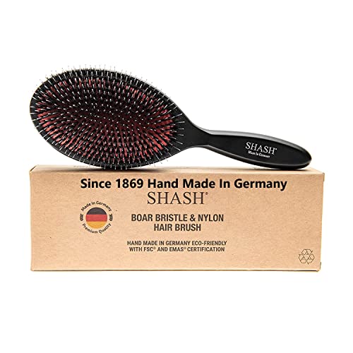 Shash Nylon Boar Bristle Brush Suitable For Normal to Thick Hair