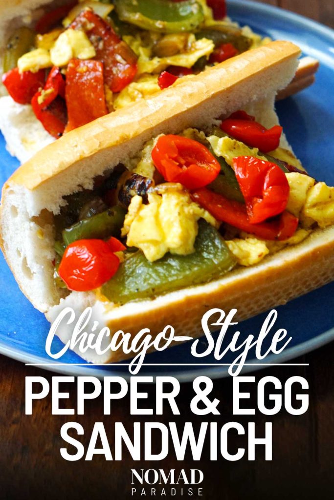 Pepper and Egg Sandwich