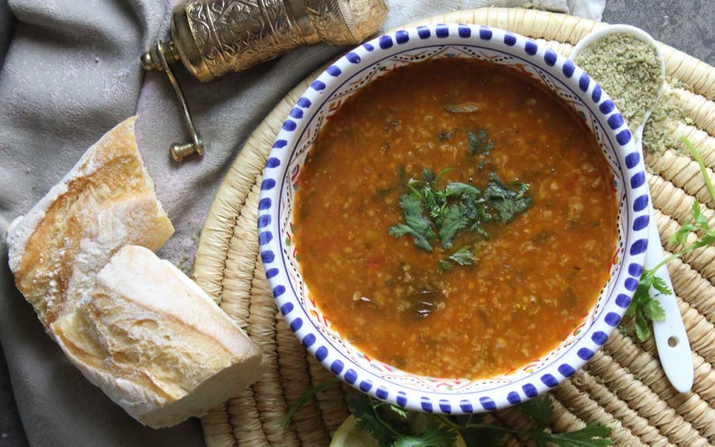 Algerian Food: Chorba Frik – Crushed Wheat Soup