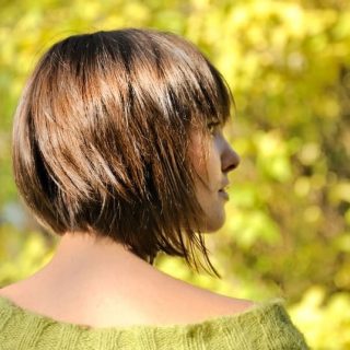 angled bob with layers