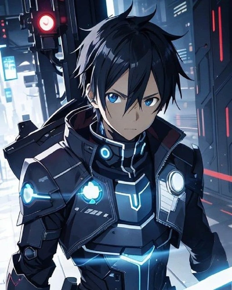 Anime Guy With Black Hair- Kirito