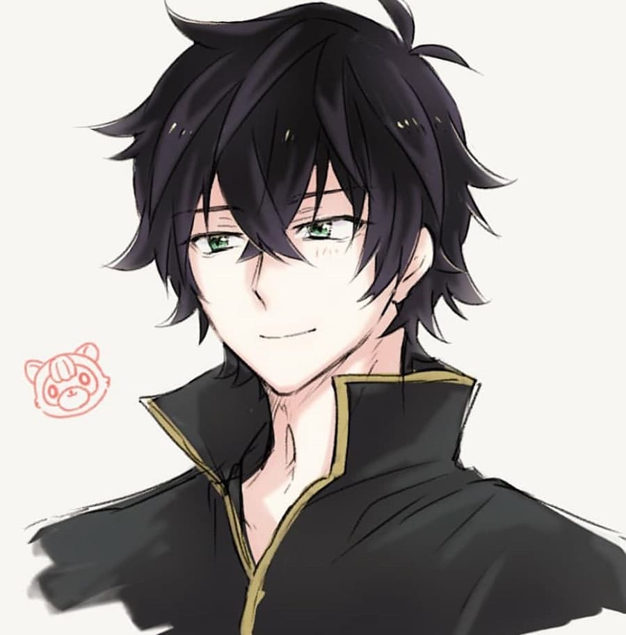 Anime Guy With Black Hair- Naofumi Iwatani