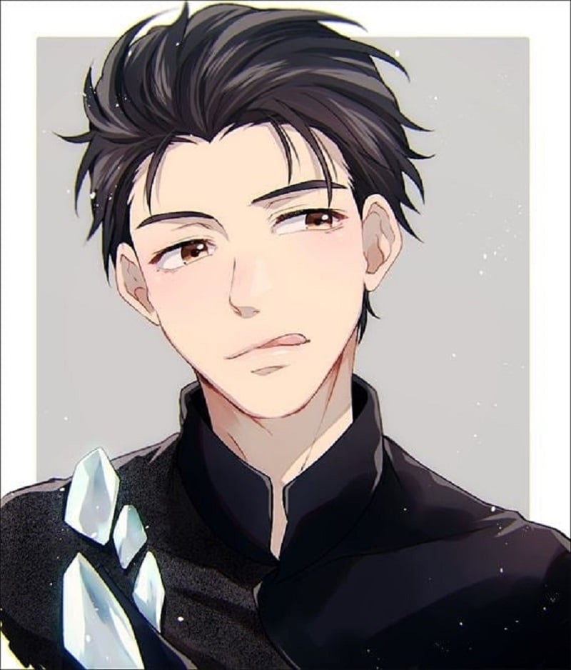 Anime Guy With Black Hair- Yuuri Katsuki