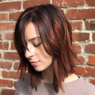 auburn balayage
