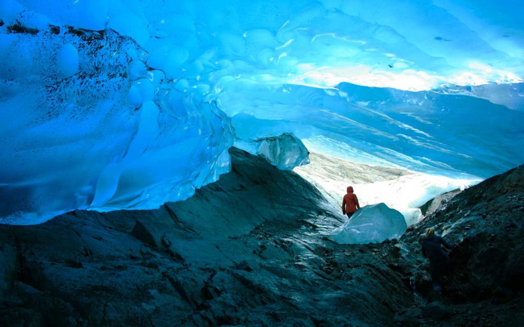Ice Cave, Mendenhall Glacier, Juneau, Alaska, USA