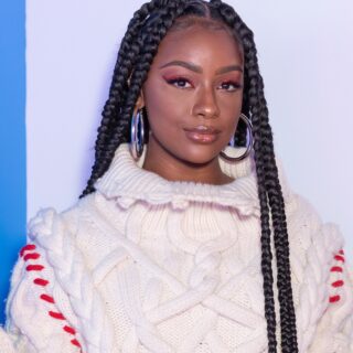 Black Celebrity with Braids - Justine Skye