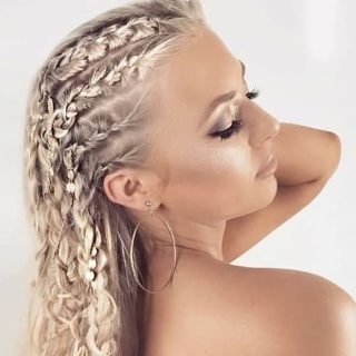 blonde cornrow styles