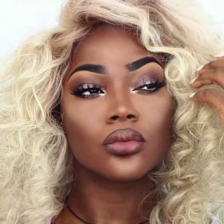 Blonde Hairstyles For Dark Skin women