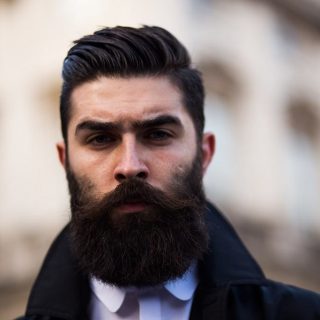 mens cool Boxed Beard style