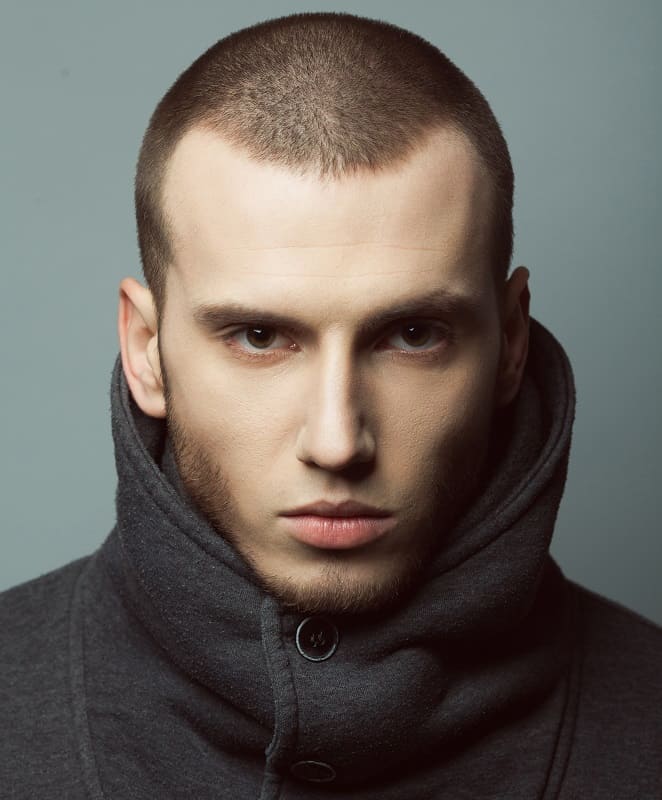 buzz cut for receding hairline