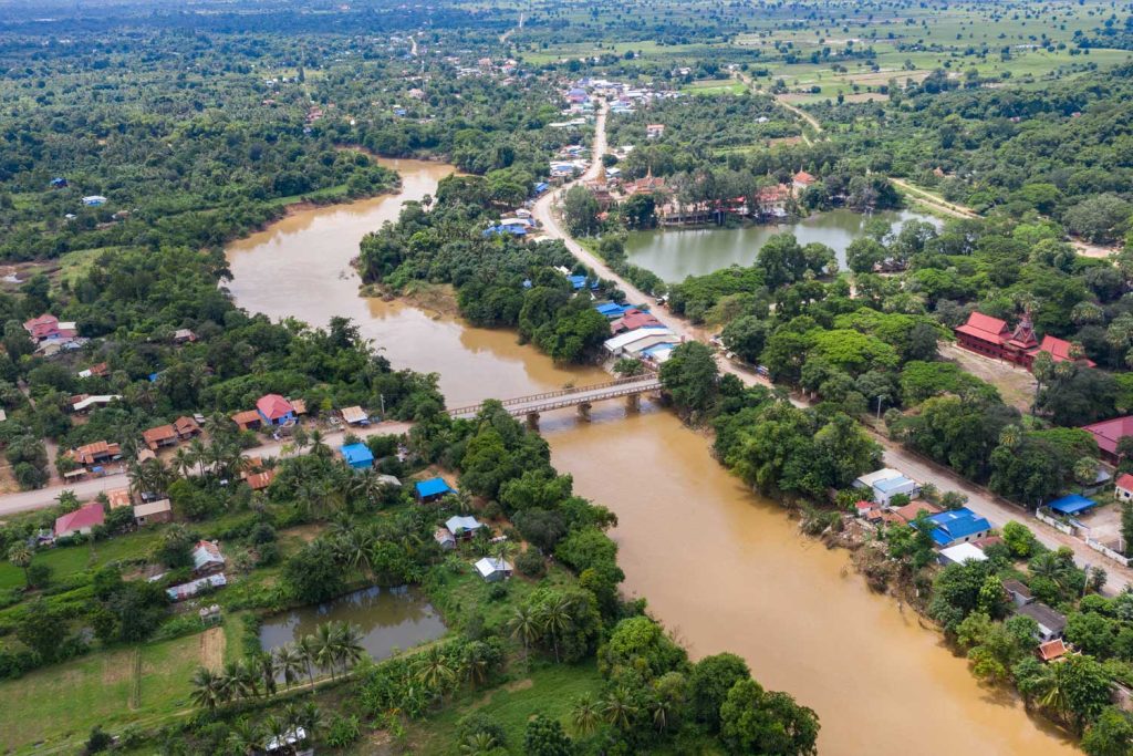 Battambang Province aerial view