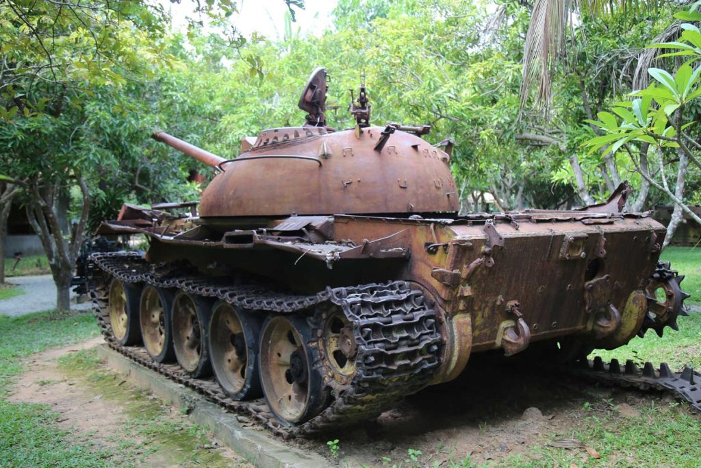 Tank ruins at the War Museum 