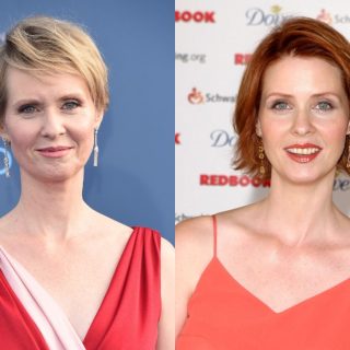Celebrity with Red Hair vs Blonde Hair - CYNTHIA NIXON