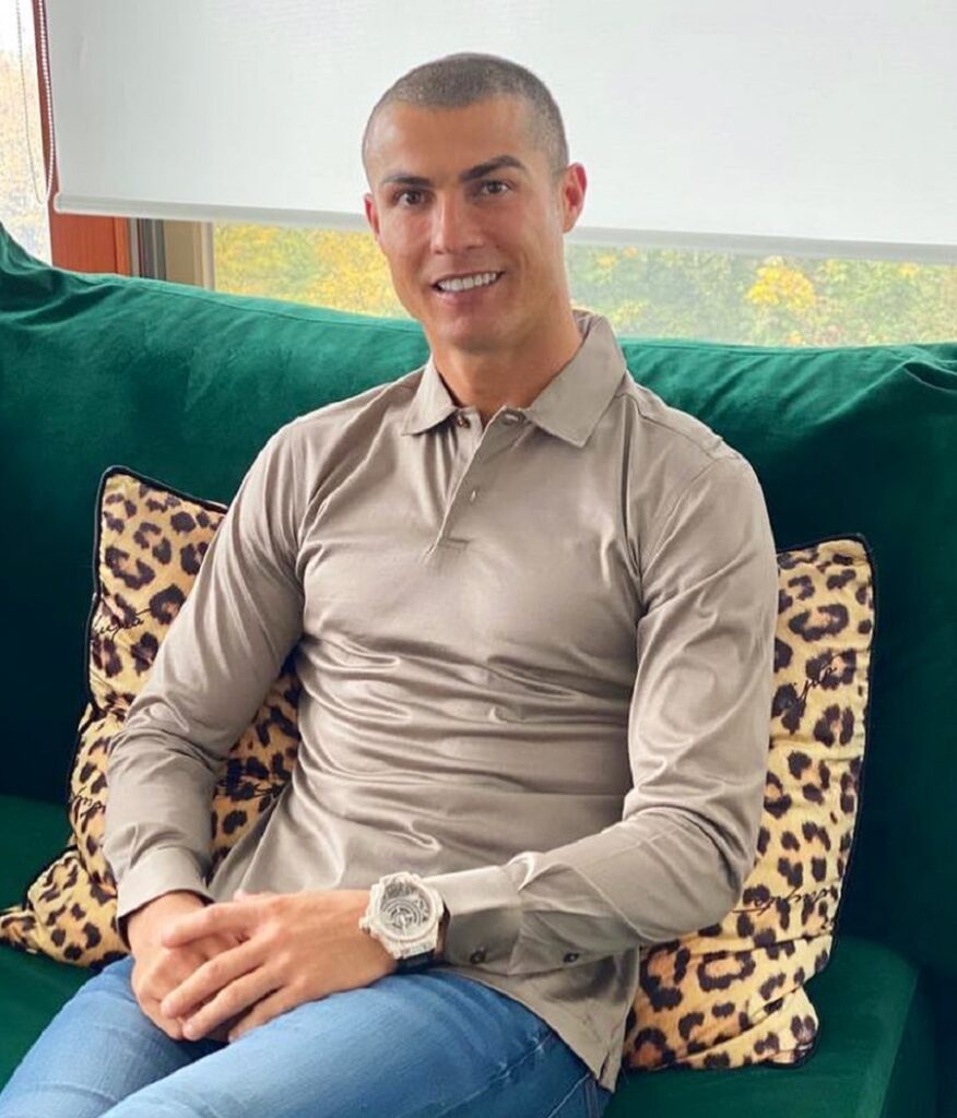 Cristiano Ronaldo with buzz cut
