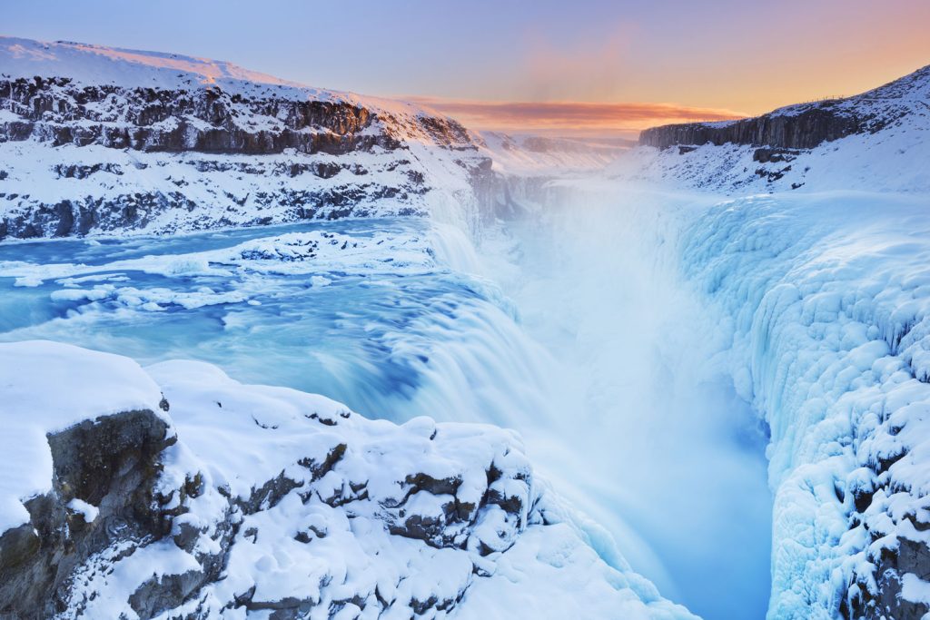 Gulfoss Falls in Iceland.