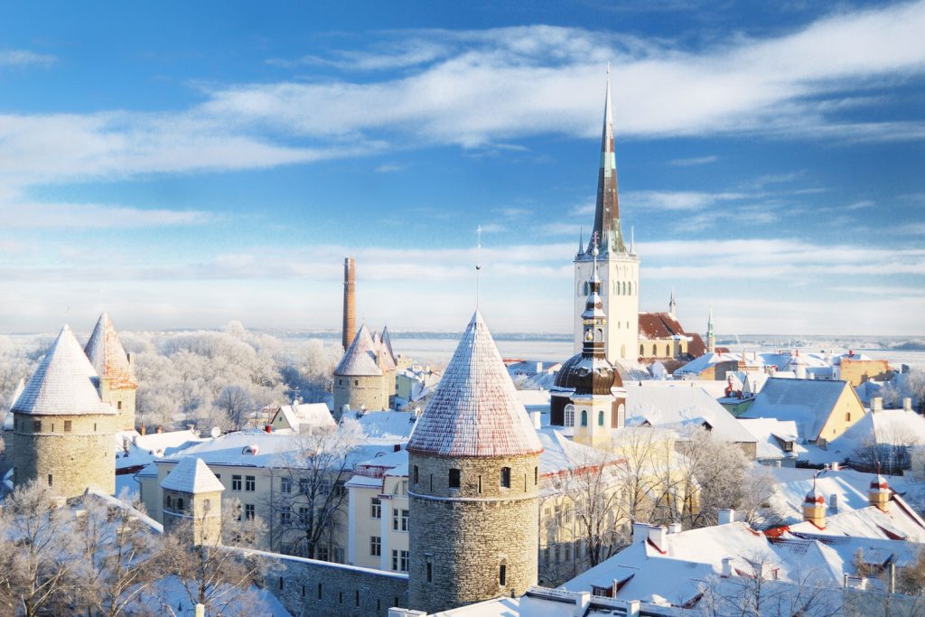 Tallinn in the winter.