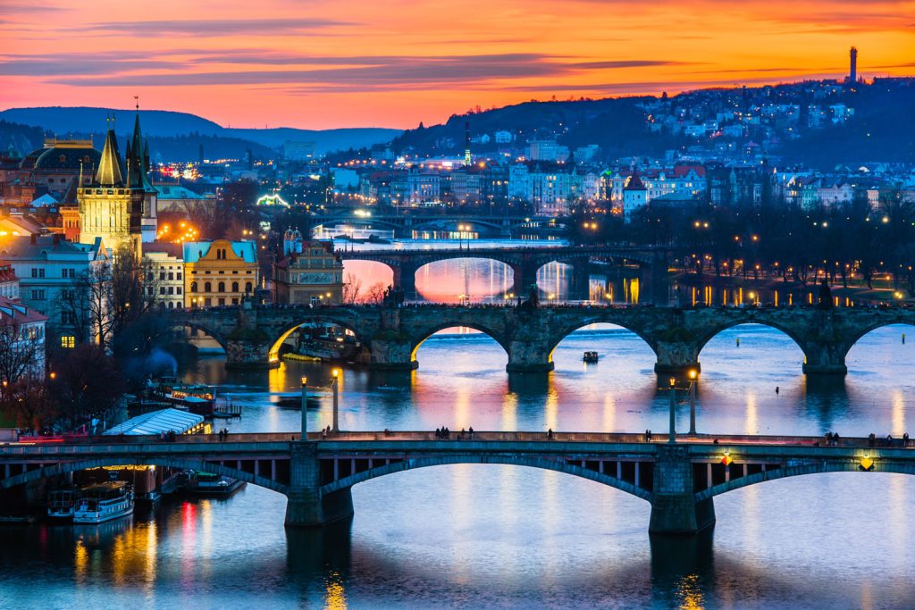  Prague bridges.