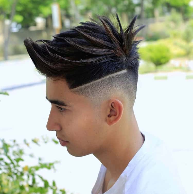 line hair design for boys