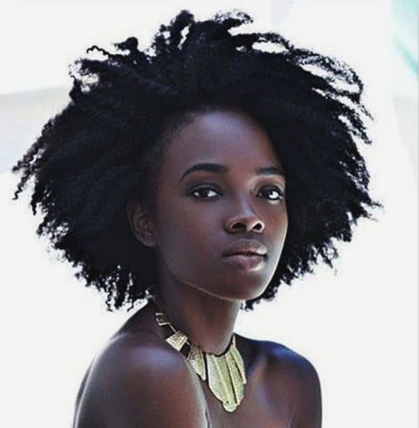 ponned up curls on black girl