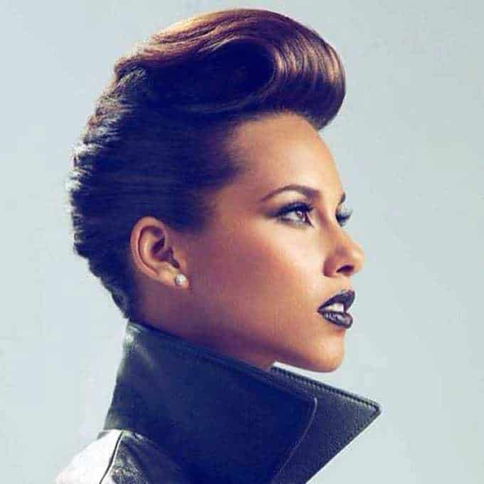 black women haircut with Mohawk Undercut