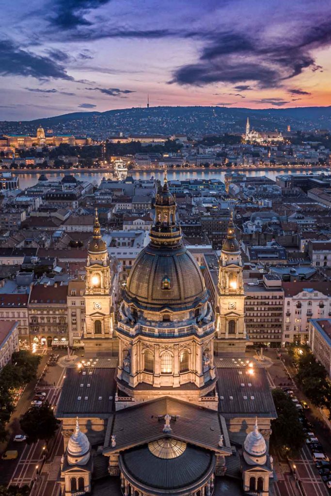 Hungarian City: Budapest aerial view