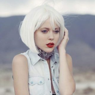 inverted bob with bangs