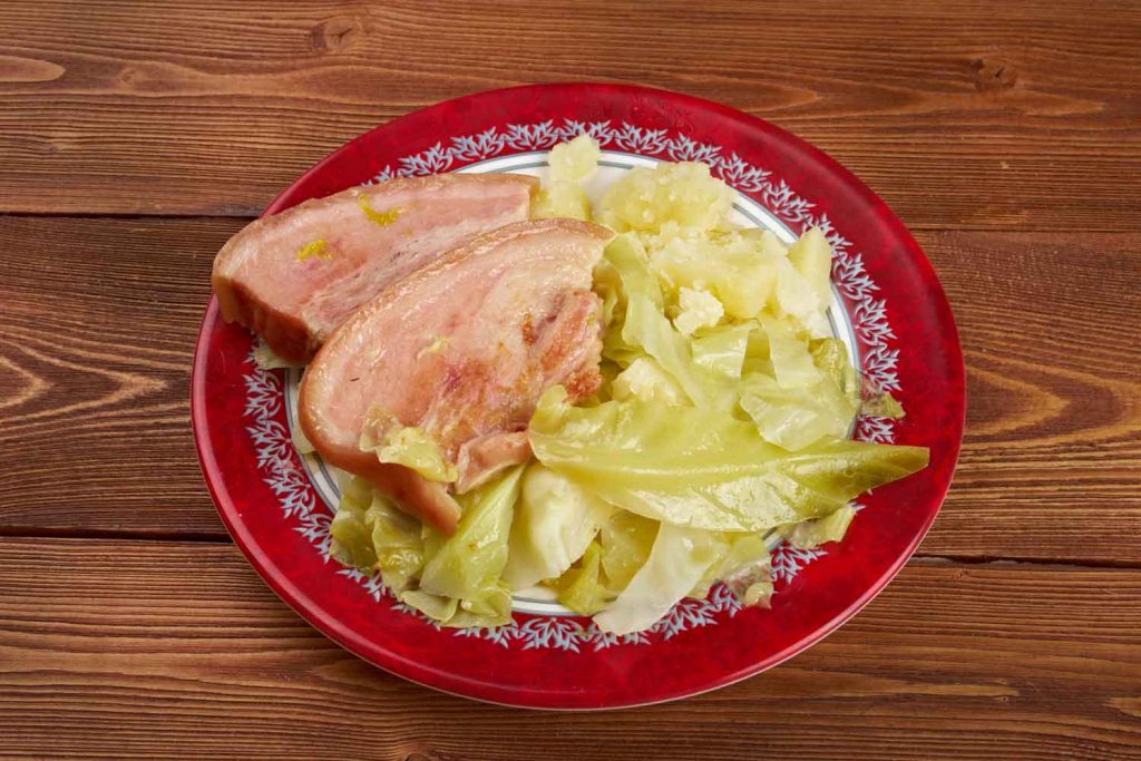 Irish food: Cabbage and Bacon