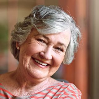layered bob hairstyle for over 60