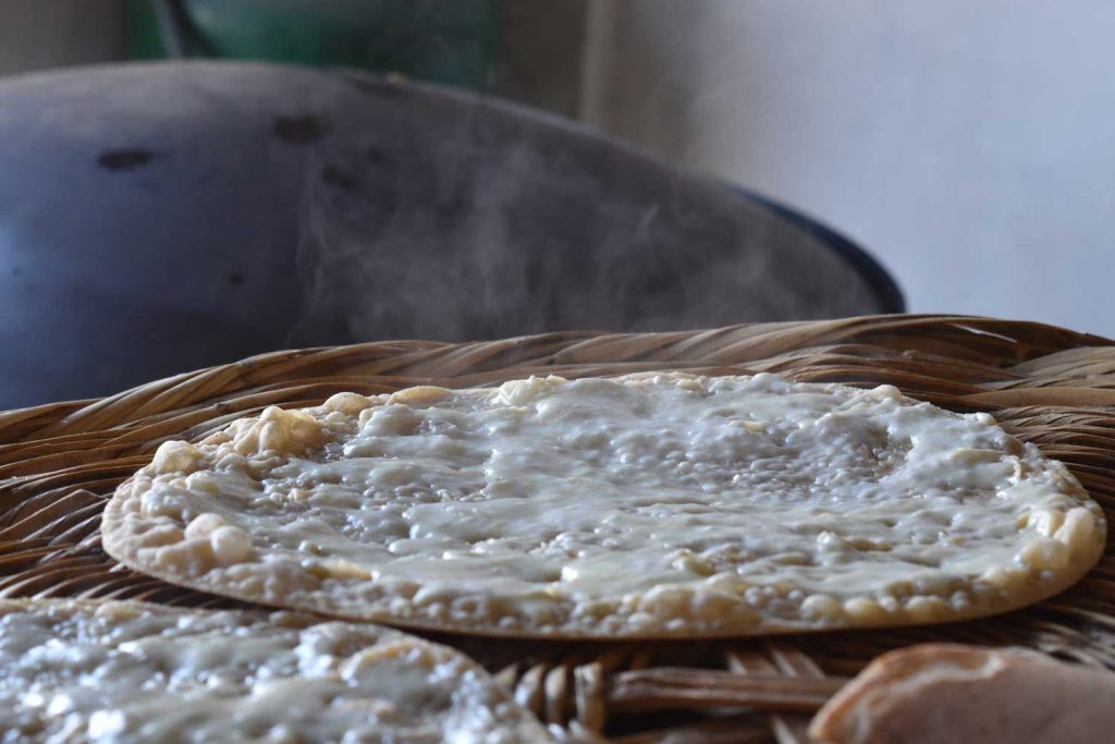 Lebanese Food: Manakish with Cheese