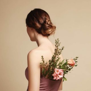 low bun hairstyle
