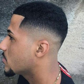 low fade curly hair