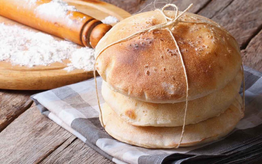 Mediterranean food: pita bread