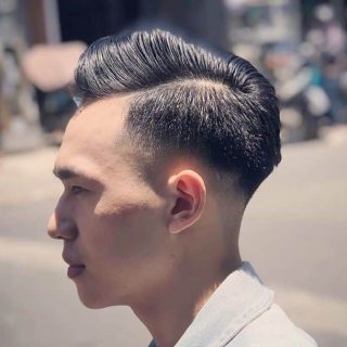 mid fade comb over