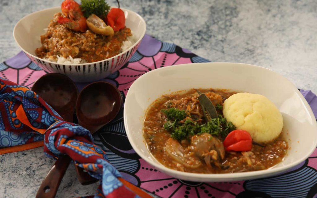 Nigerian food: Obe Ila Alasepo (Mixed Okra Soup)