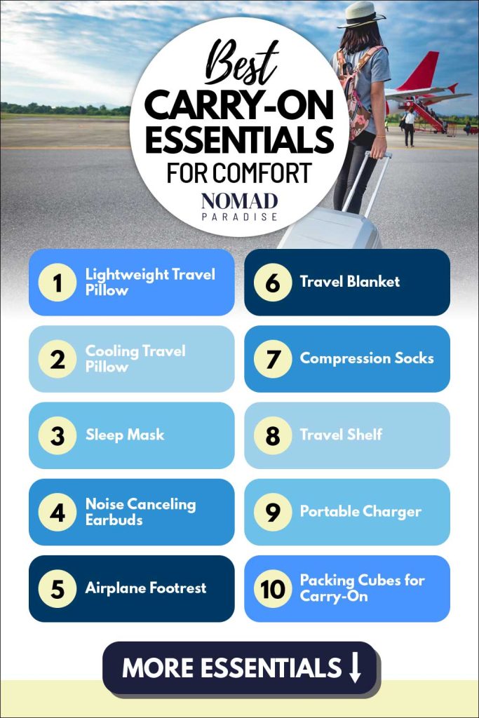 14 Best Carry-On Essentials for a Cozy & Comfortable Flight