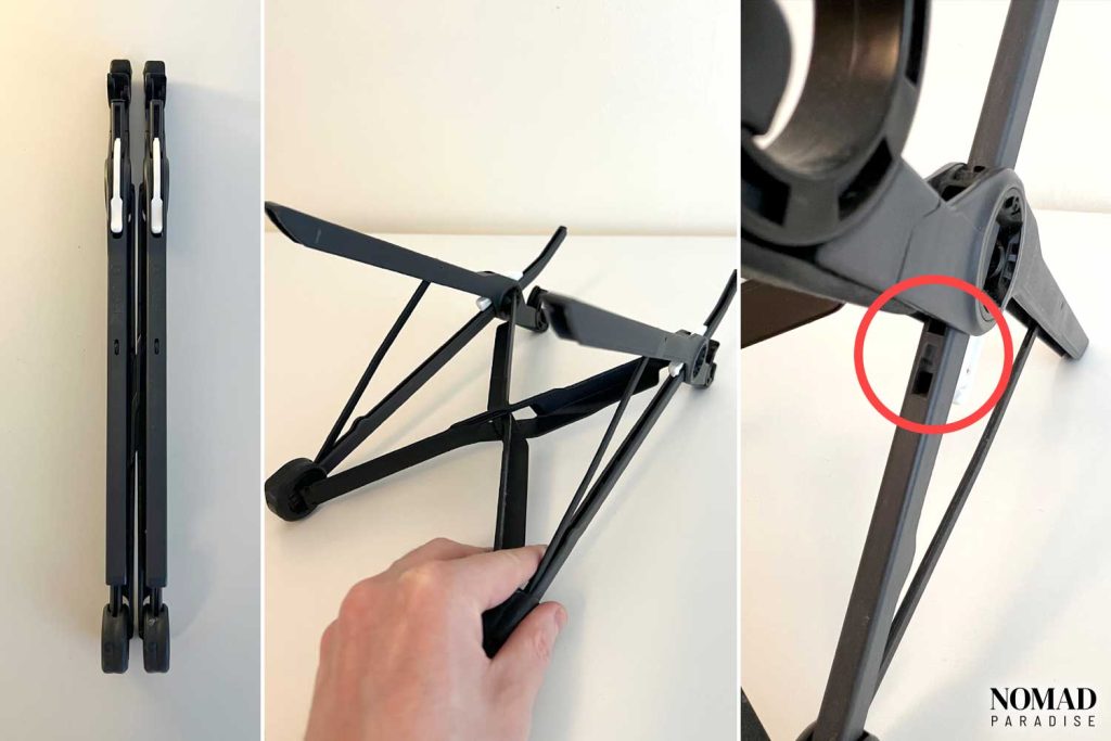 How to open the Roost stand from folded