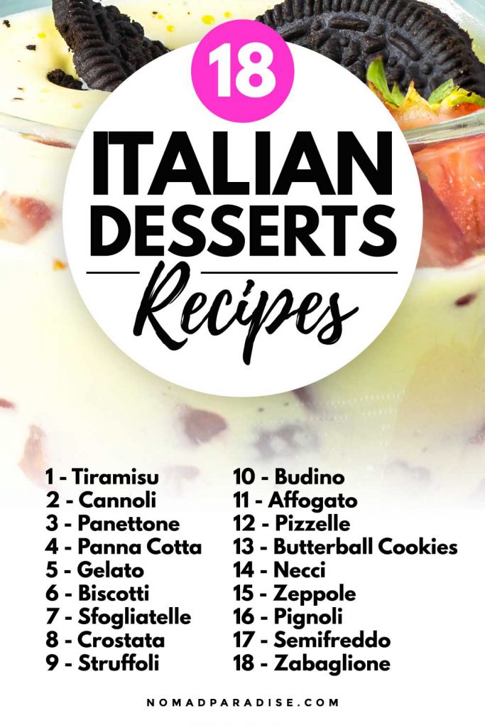 18 Italian Desserts Recipes
