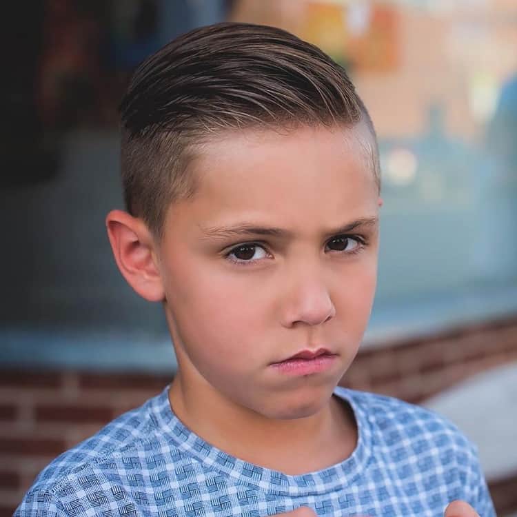 long top short sides school haircut 