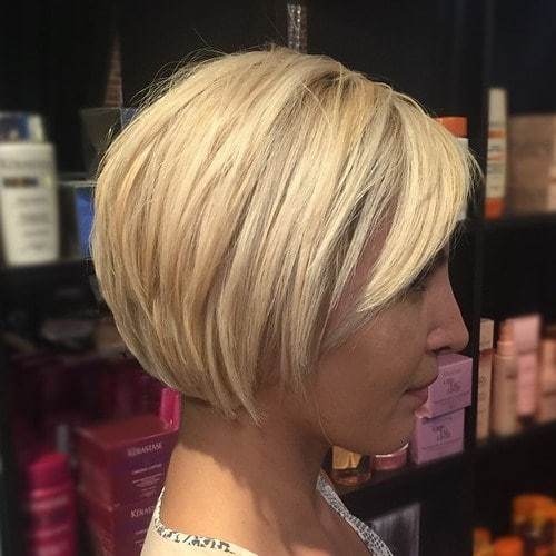 short blonde bob hairstyle