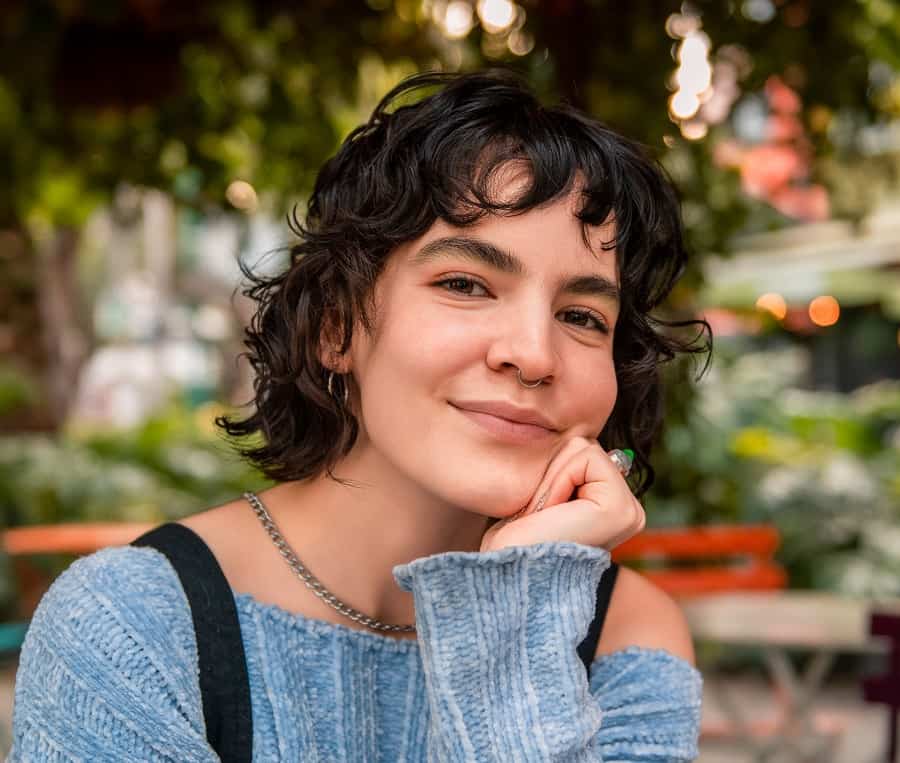 short curly fine hair
