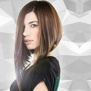 short in back longer in front hairstyle