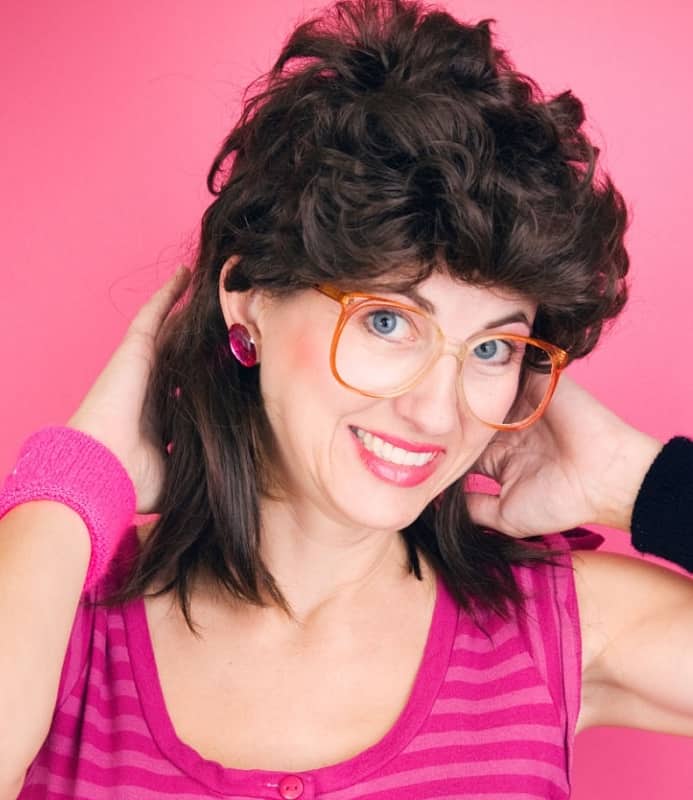 80s Short in Front Long in Back Hairstyle