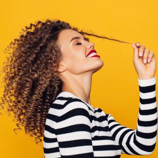 spiral perm hairstyle