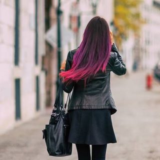 straight hair ombre