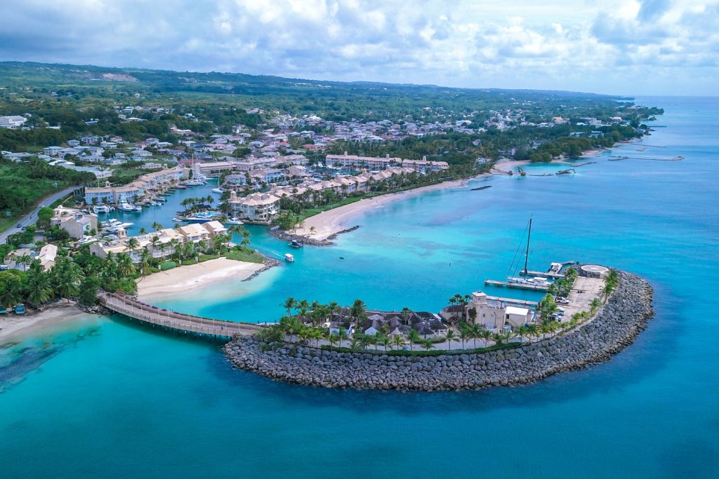 Barbados coastline.